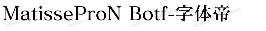 MatisseProN Botf字体转换